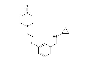 Image of Cyclopropyl-[3-[2-(1-keto-1,4-thiazinan-4-yl)ethoxy]benzyl]amine