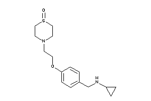 Image of Cyclopropyl-[4-[2-(1-keto-1,4-thiazinan-4-yl)ethoxy]benzyl]amine