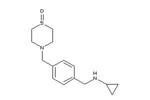 Image of Cyclopropyl-[4-[(1-keto-1,4-thiazinan-4-yl)methyl]benzyl]amine