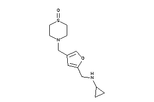 Image of Cyclopropyl-[[4-[(1-keto-1,4-thiazinan-4-yl)methyl]-2-furyl]methyl]amine