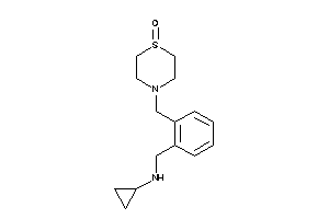 Image of Cyclopropyl-[2-[(1-keto-1,4-thiazinan-4-yl)methyl]benzyl]amine