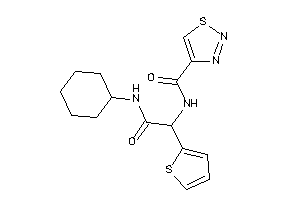 N-[2-(cyclohexylamino)-2-keto-1-(2-thienyl)ethyl]thiadiazole-4-carboxamide