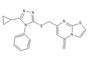 7-[[(5-cyclopropyl-4-phenyl-1,2,4-triazol-3-yl)thio]methyl]thiazolo[3,2-a]pyrimidin-5-one