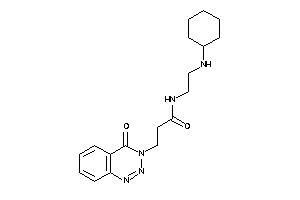 N-[2-(cyclohexylamino)ethyl]-3-(4-keto-1,2,3-benzotriazin-3-yl)propionamide