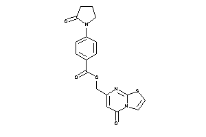 4-(2-ketopyrrolidino)benzoic Acid (5-ketothiazolo[3,2-a]pyrimidin-7-yl)methyl Ester