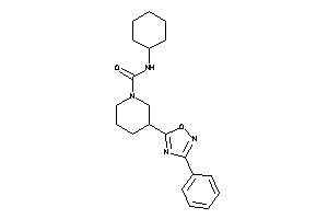 Image of N-cyclohexyl-3-(3-phenyl-1,2,4-oxadiazol-5-yl)piperidine-1-carboxamide