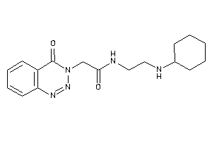 N-[2-(cyclohexylamino)ethyl]-2-(4-keto-1,2,3-benzotriazin-3-yl)acetamide