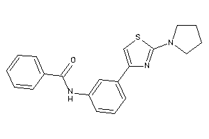 N-[3-(2-pyrrolidinothiazol-4-yl)phenyl]benzamide