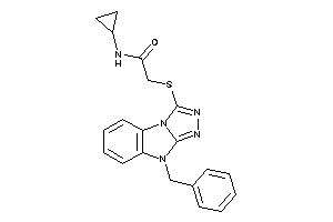 2-[(4-benzyl-[1,2,4]triazolo[4,3-a]benzimidazol-1-yl)thio]-N-cyclopropyl-acetamide