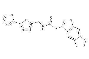 2-(6,7-dihydro-5H-cyclopenta[f]benzofuran-3-yl)-N-[[5-(2-furyl)-1,3,4-oxadiazol-2-yl]methyl]acetamide