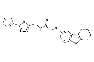 N-[[5-(2-furyl)-1,3,4-oxadiazol-2-yl]methyl]-2-(6,7,8,9-tetrahydrodibenzofuran-2-yloxy)acetamide