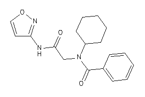 Image of N-cyclohexyl-N-[2-(isoxazol-3-ylamino)-2-keto-ethyl]benzamide
