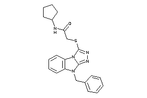 2-[(4-benzyl-[1,2,4]triazolo[4,3-a]benzimidazol-1-yl)thio]-N-cyclopentyl-acetamide