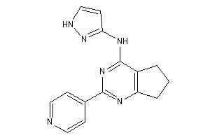 Image of 1H-pyrazol-3-yl-[2-(4-pyridyl)-6,7-dihydro-5H-cyclopenta[d]pyrimidin-4-yl]amine