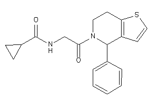 N-[2-keto-2-(4-phenyl-6,7-dihydro-4H-thieno[3,2-c]pyridin-5-yl)ethyl]cyclopropanecarboxamide