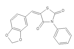 3-phenyl-5-piperonylidene-thiazolidine-2,4-quinone