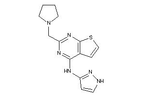 1H-pyrazol-3-yl-[2-(pyrrolidinomethyl)thieno[2,3-d]pyrimidin-4-yl]amine