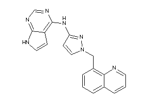 7H-pyrrolo[2,3-d]pyrimidin-4-yl-[1-(8-quinolylmethyl)pyrazol-3-yl]amine