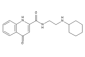 N-[2-(cyclohexylamino)ethyl]-4-keto-1H-quinoline-2-carboxamide