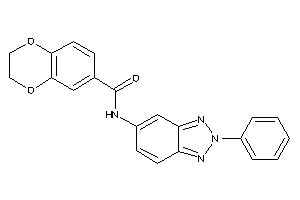 Image of N-(2-phenylbenzotriazol-5-yl)-2,3-dihydro-1,4-benzodioxine-6-carboxamide
