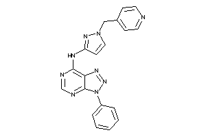 Image of (3-phenyltriazolo[4,5-d]pyrimidin-7-yl)-[1-(4-pyridylmethyl)pyrazol-3-yl]amine