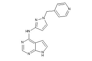 [1-(4-pyridylmethyl)pyrazol-3-yl]-(7H-pyrrolo[2,3-d]pyrimidin-4-yl)amine