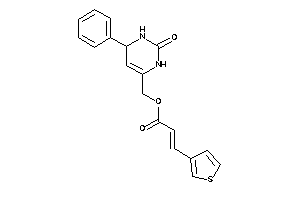 Image of 3-(3-thienyl)acrylic Acid (2-keto-4-phenyl-3,4-dihydro-1H-pyrimidin-6-yl)methyl Ester