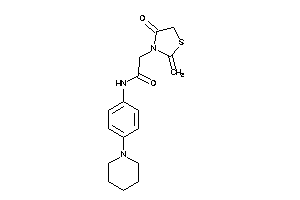 2-(4-keto-2-methylene-thiazolidin-3-yl)-N-(4-piperidinophenyl)acetamide