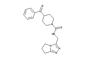 4-benzoyl-N-(6,7-dihydro-5H-pyrrolo[2,1-c][1,2,4]triazol-3-ylmethyl)piperidine-1-carboxamide