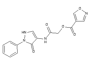 Isoxazole-4-carboxylic Acid [2-keto-2-[(5-keto-1-phenyl-3-pyrazolin-4-yl)amino]ethyl] Ester