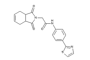 2-(1,3-diketo-3a,4,7,7a-tetrahydroisoindol-2-yl)-N-(4-thiazol-2-ylphenyl)acetamide