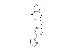 2-(4-ketothiazolidin-3-yl)-N-(4-thiazol-2-ylphenyl)acetamide