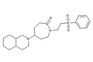 5-(3,4,4a,5,6,7,8,8a-octahydro-1H-isoquinolin-2-yl)-1-(2-besylethyl)azepan-2-one