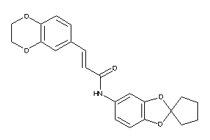 3-(2,3-dihydro-1,4-benzodioxin-6-yl)-N-spiro[1,3-benzodioxole-2,1'-cyclopentane]-5-yl-acrylamide