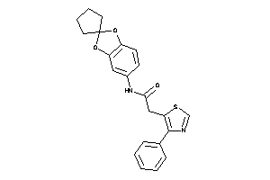 2-(4-phenylthiazol-5-yl)-N-spiro[1,3-benzodioxole-2,1'-cyclopentane]-5-yl-acetamide