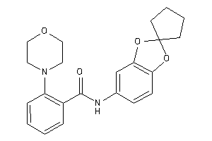 2-morpholino-N-spiro[1,3-benzodioxole-2,1'-cyclopentane]-5-yl-benzamide