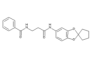 N-[3-keto-3-(spiro[1,3-benzodioxole-2,1'-cyclopentane]-5-ylamino)propyl]benzamide