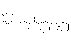 2-(phenylthio)-N-spiro[1,3-benzodioxole-2,1'-cyclopentane]-5-yl-acetamide