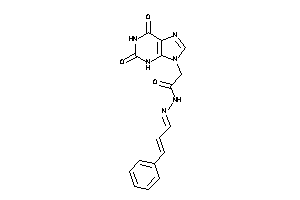 N-(cinnamylideneamino)-2-(2,6-diketo-3H-purin-9-yl)acetamide