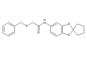 2-(benzylthio)-N-spiro[1,3-benzodioxole-2,1'-cyclopentane]-5-yl-acetamide