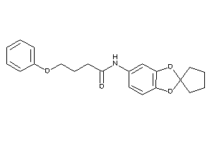 4-phenoxy-N-spiro[1,3-benzodioxole-2,1'-cyclopentane]-5-yl-butyramide