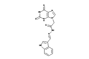 2-(2,6-diketo-3H-purin-9-yl)-N-(1H-indol-3-ylmethyleneamino)acetamide