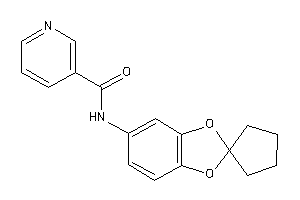 Image of N-spiro[1,3-benzodioxole-2,1'-cyclopentane]-5-ylnicotinamide