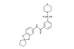 3-morpholinosulfonyl-N-spiro[1,3-benzodioxole-2,1'-cyclopentane]-5-yl-benzamide