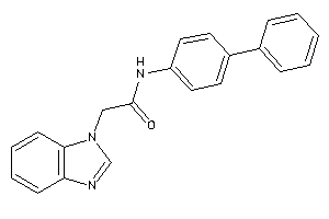 2-(benzimidazol-1-yl)-N-(4-phenylphenyl)acetamide