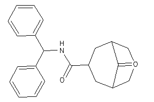 Image of N-benzhydryl-9-keto-bicyclo[3.3.1]nonane-7-carboxamide