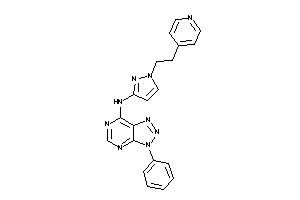 (3-phenyltriazolo[4,5-d]pyrimidin-7-yl)-[1-[2-(4-pyridyl)ethyl]pyrazol-3-yl]amine