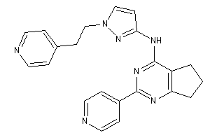 [2-(4-pyridyl)-6,7-dihydro-5H-cyclopenta[d]pyrimidin-4-yl]-[1-[2-(4-pyridyl)ethyl]pyrazol-3-yl]amine