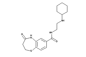 N-[2-(cyclohexylamino)ethyl]-4-keto-3,5-dihydro-2H-1,5-benzothiazepine-7-carboxamide