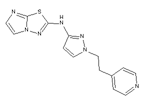 Imidazo[2,1-b][1,3,4]thiadiazol-2-yl-[1-[2-(4-pyridyl)ethyl]pyrazol-3-yl]amine